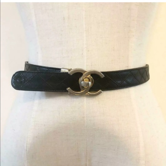 Chanel belt vintage GUC black - Picture 2 of 6